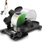 Green compact mini leg exerciser with digital display and carry handle